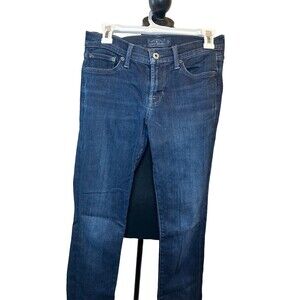 Lucky Brand Women's Mid Rise Sweet Straight Jeans Size 2 / 26 Regular Dark Wash